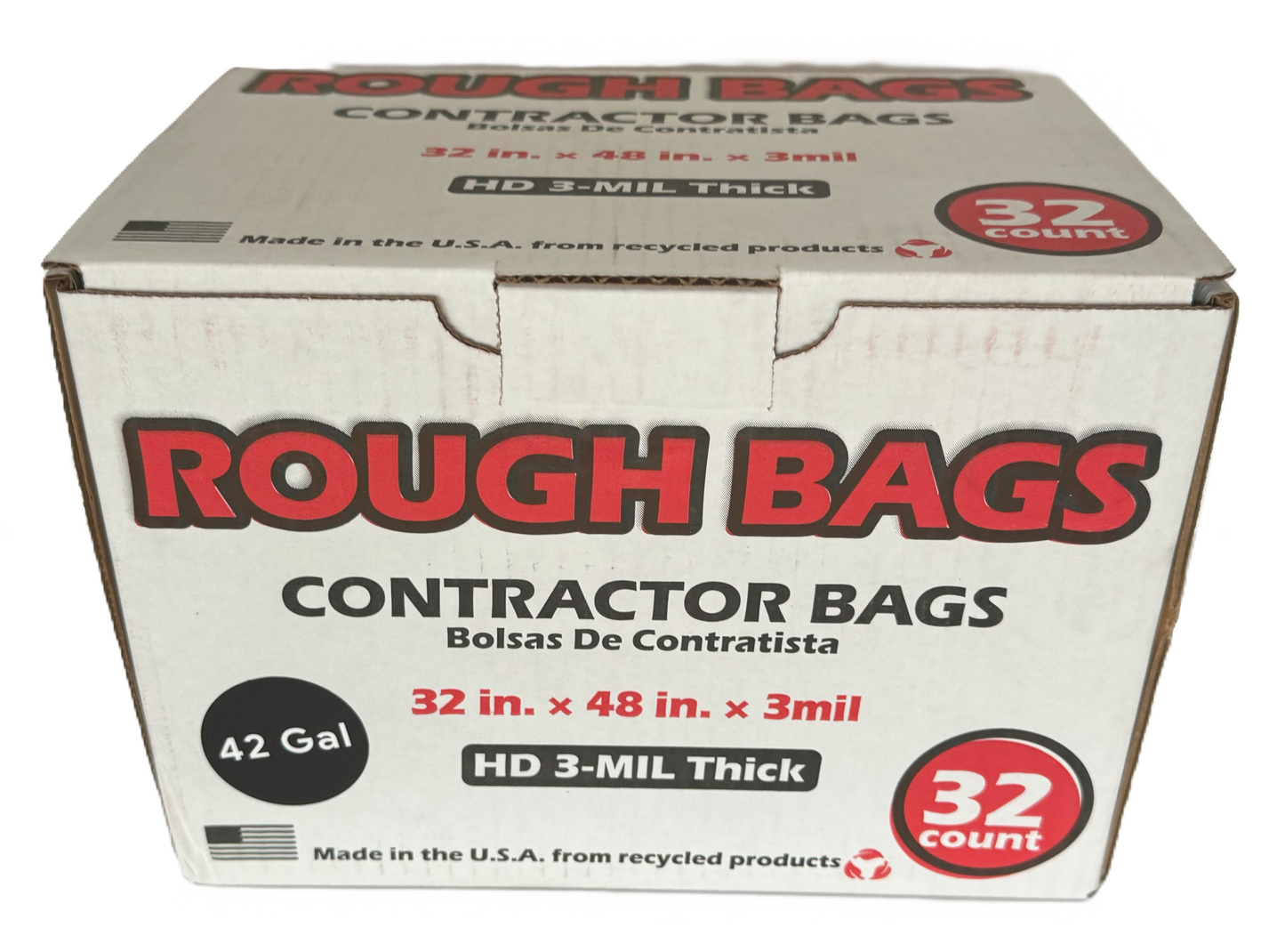 42 Gallon 3 Mil Contractor Bags - 32 Count