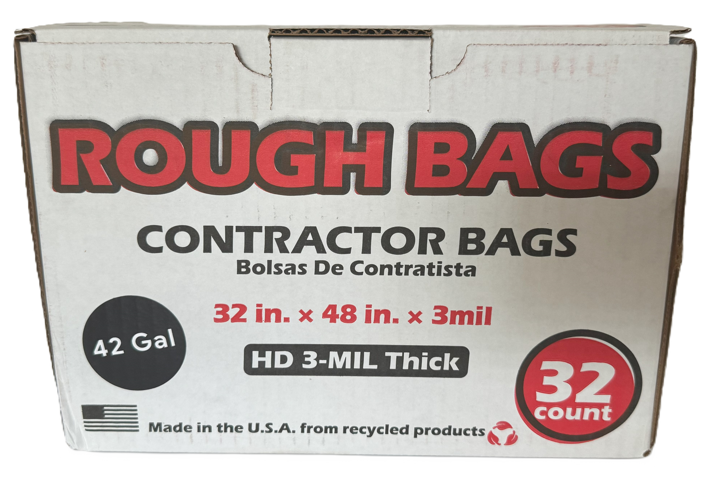 42 Gallon 3 Mil Contractor Bags - 32 Count